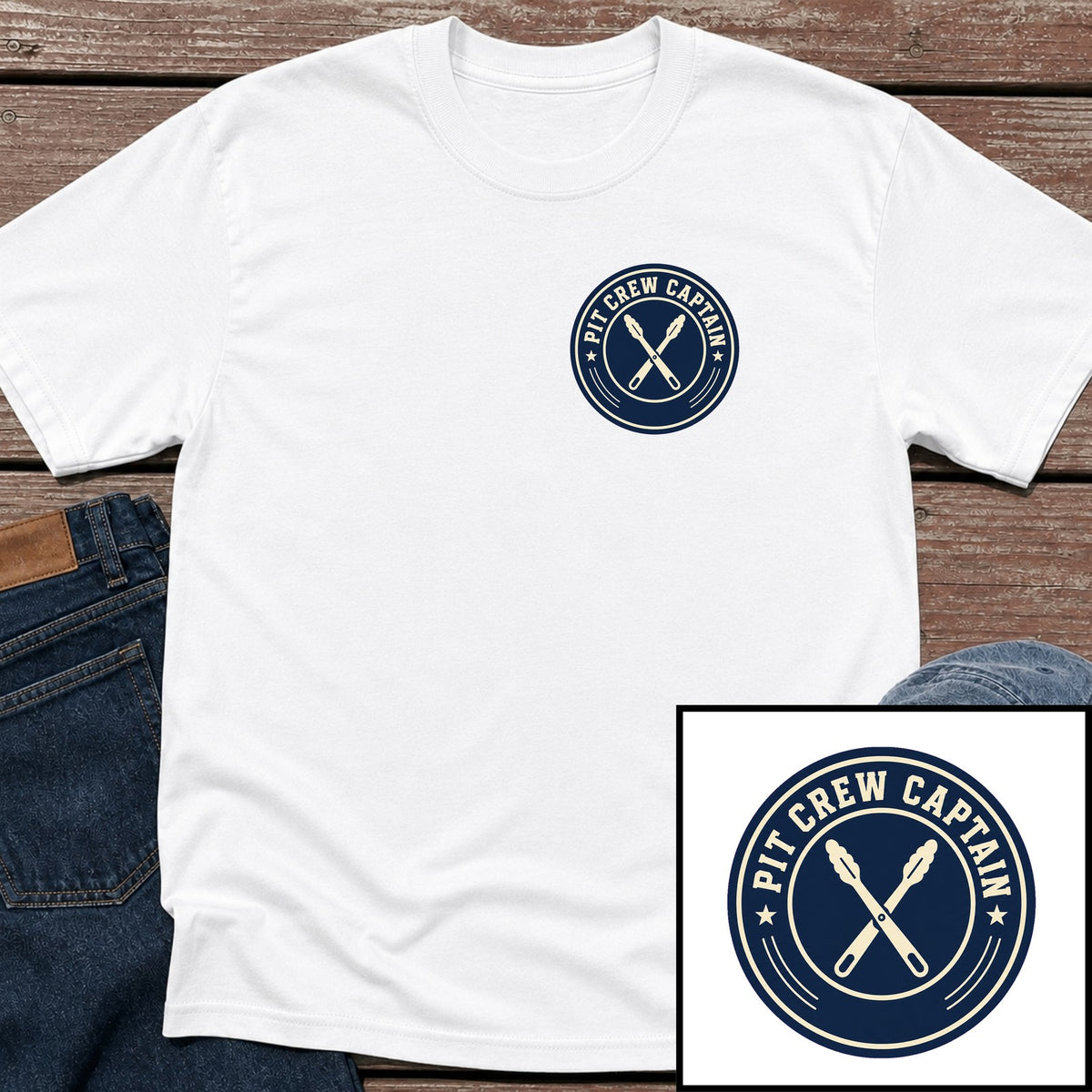 Pit Captain T-Shirt - White