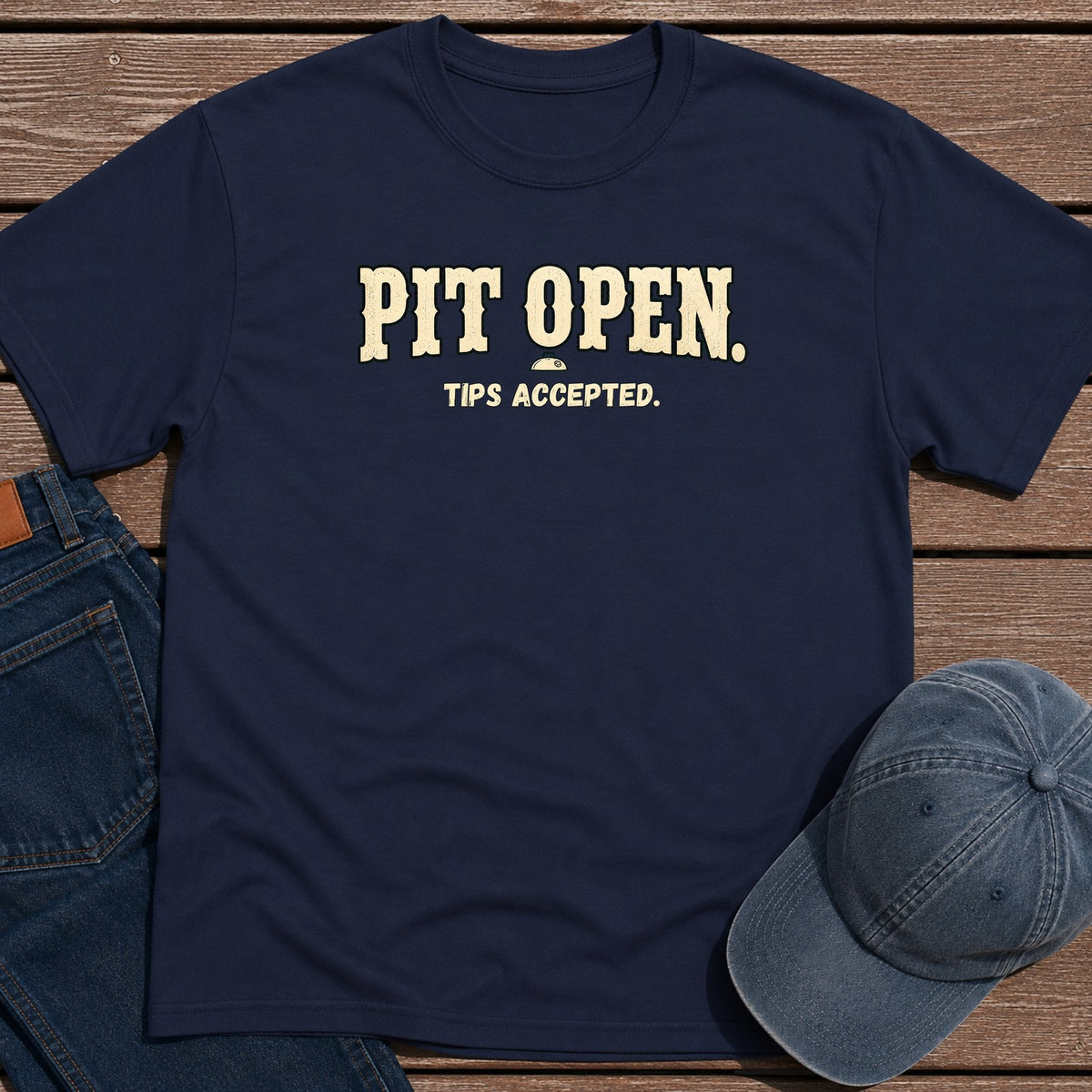 Pit Open T-Shirt - Navy