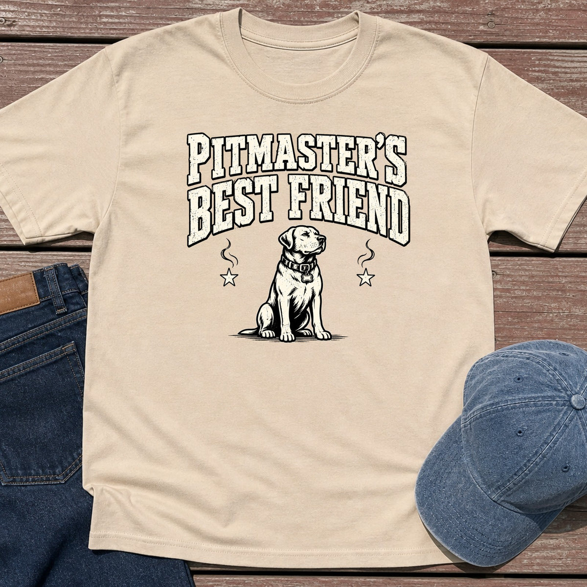 Pitmaster's BFF T-Shirt - Sand