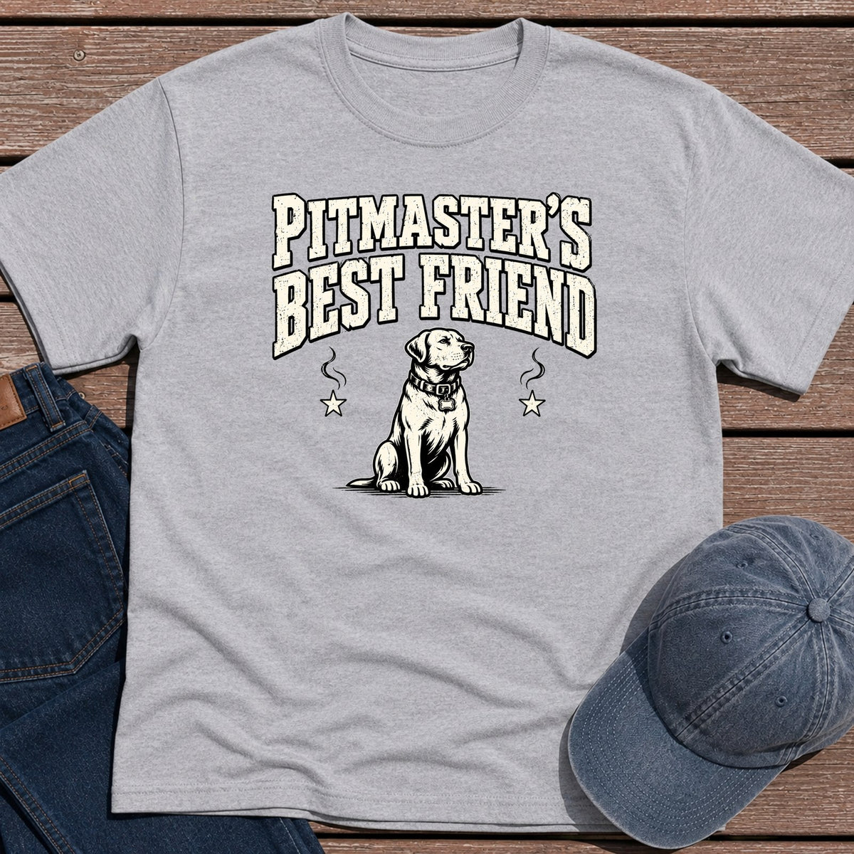 Pitmaster's BFF T-Shirt - Sport Grey