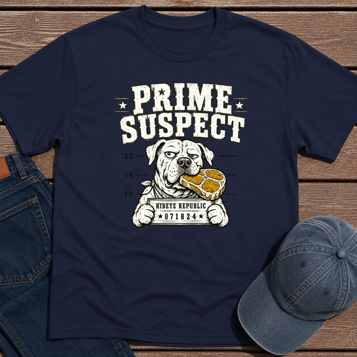 Prime Suspect T-Shirt - Navy