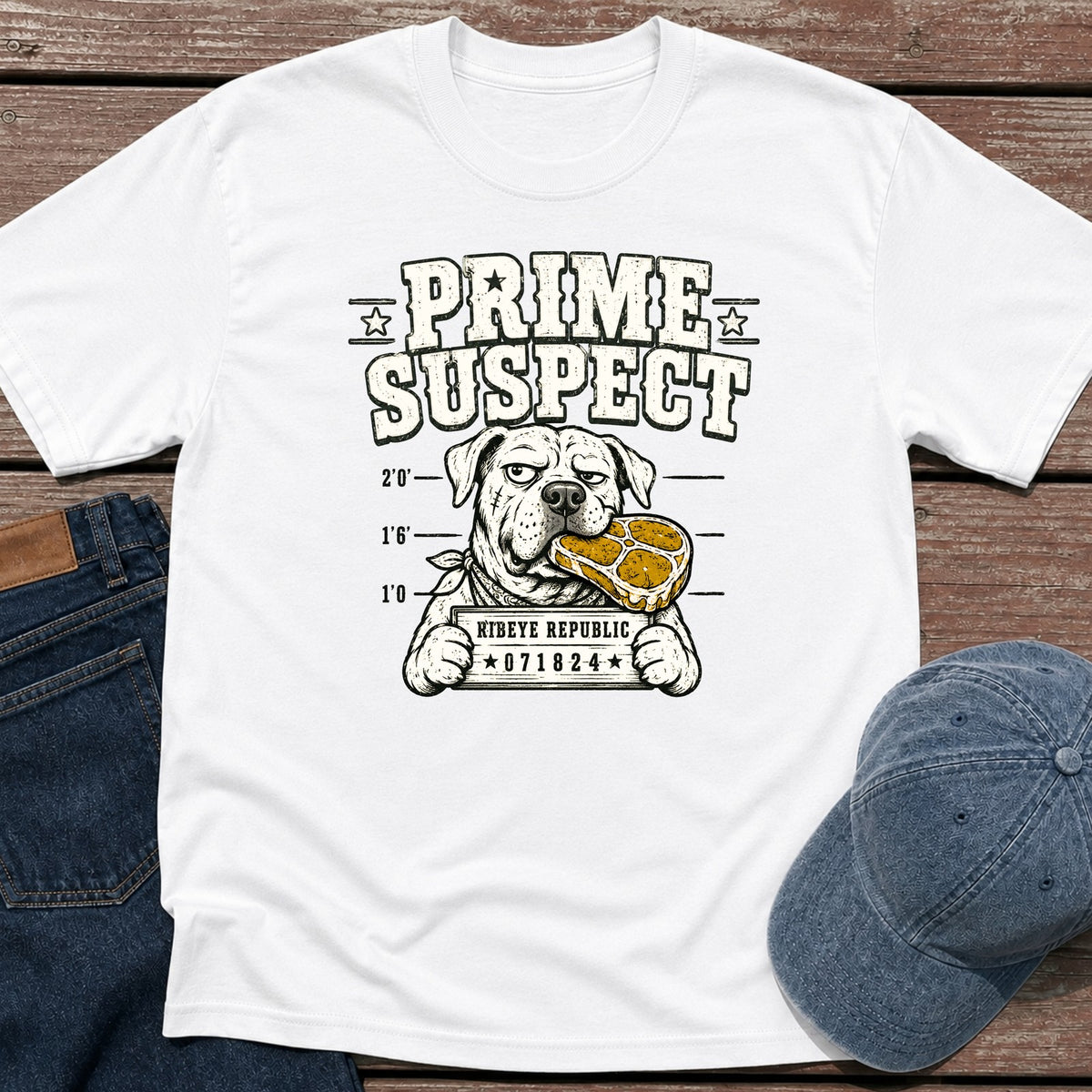 Prime Suspect T-Shirt - White
