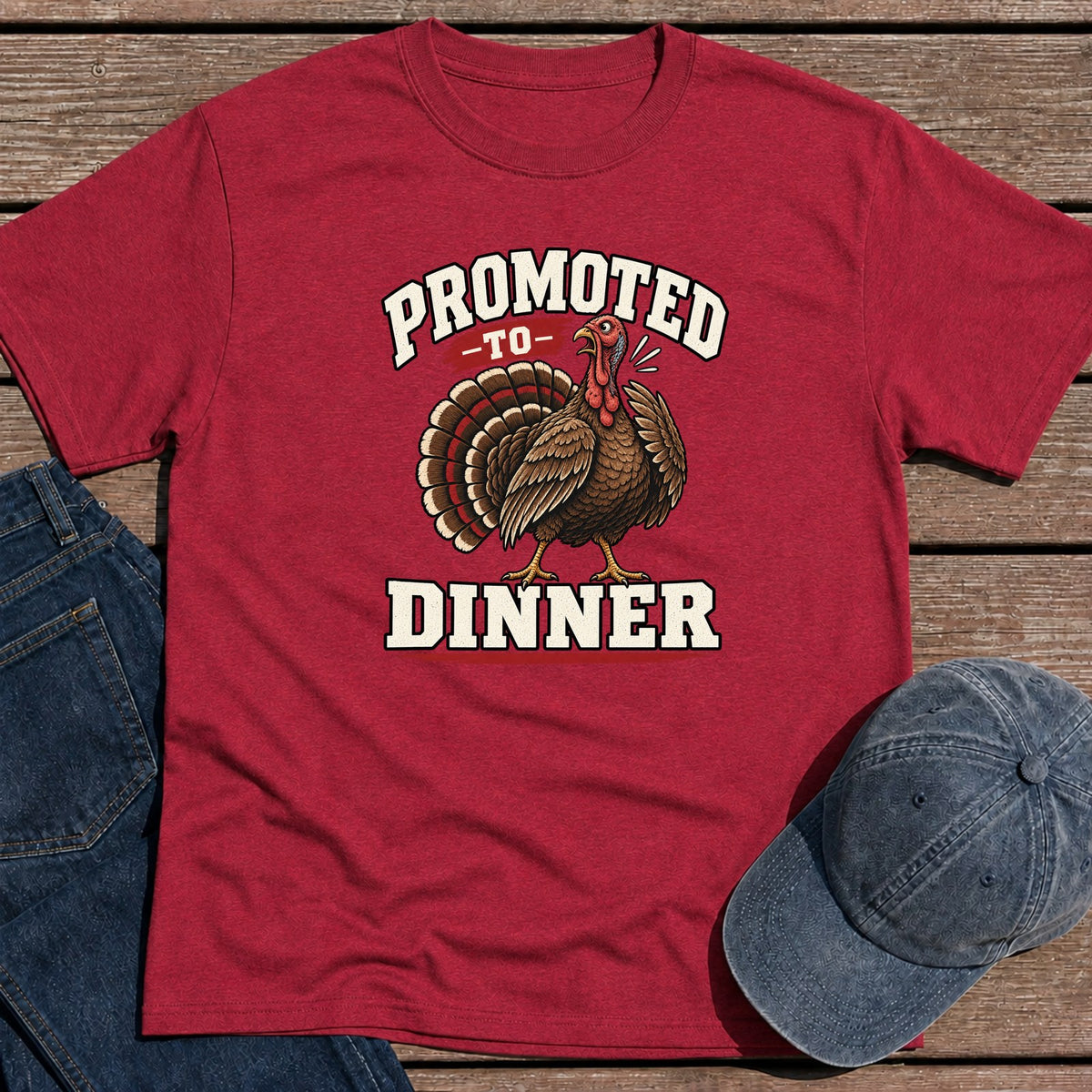 Promoted T-Shirt - Antique Cherry Red