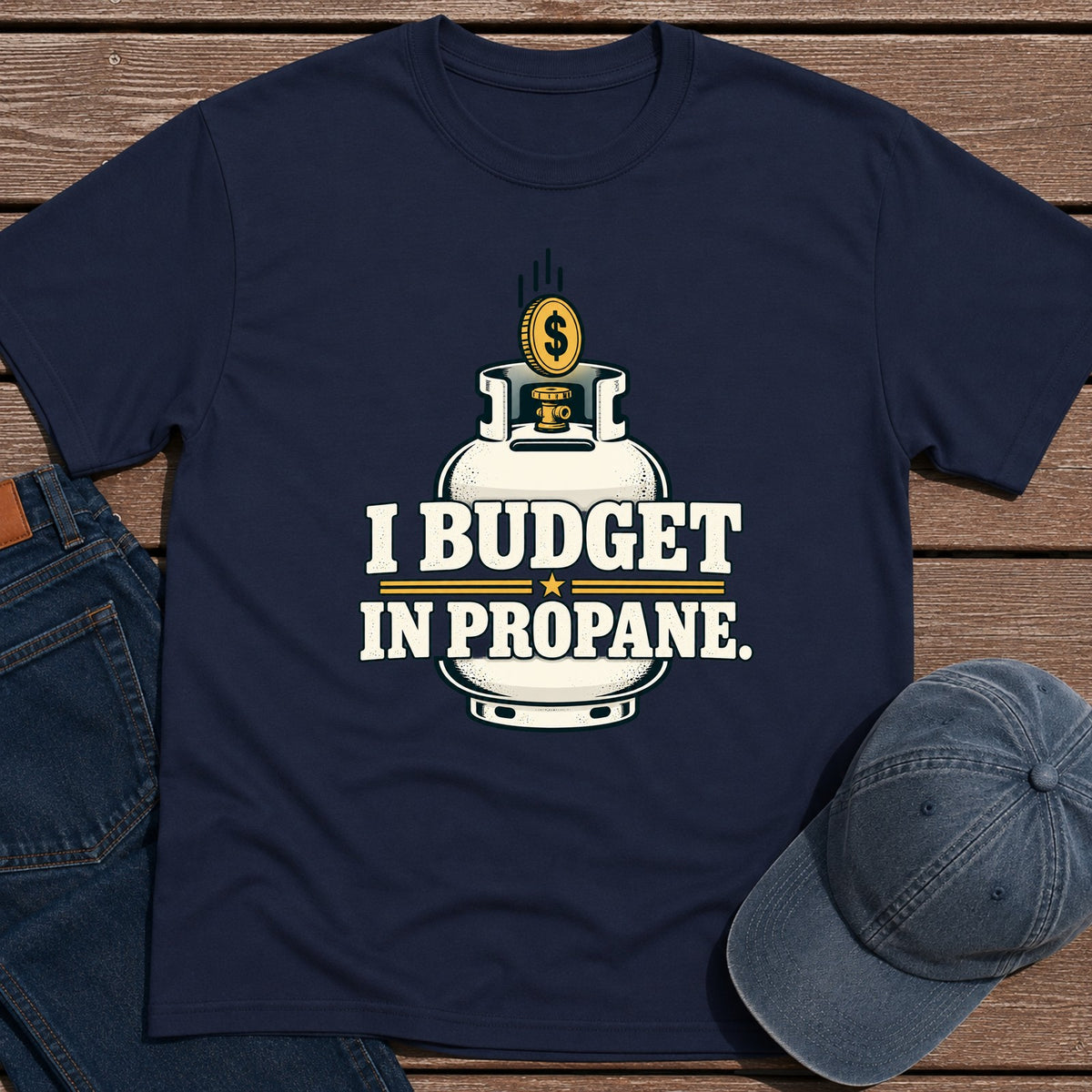 Propane Budget T-Shirt - Navy