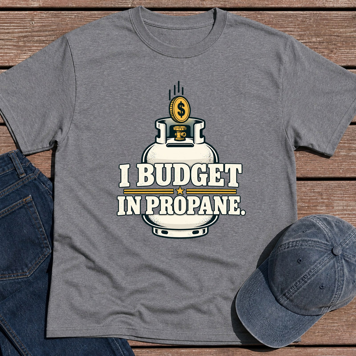 Propane Budget T-Shirt - Tweed