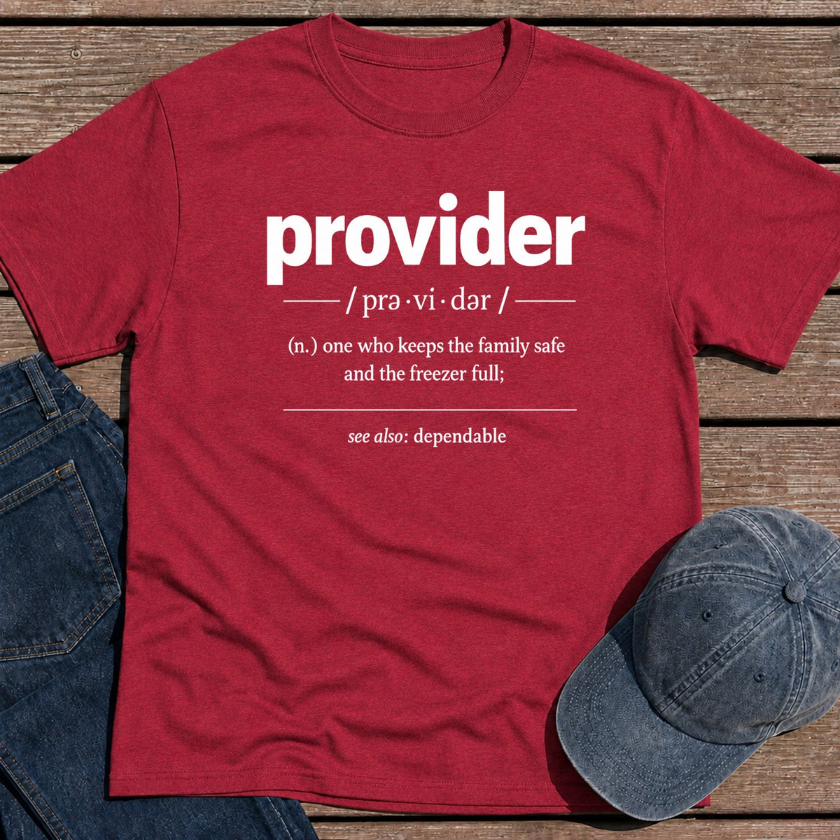 Provider def. T-Shirt - Antique Cherry Red