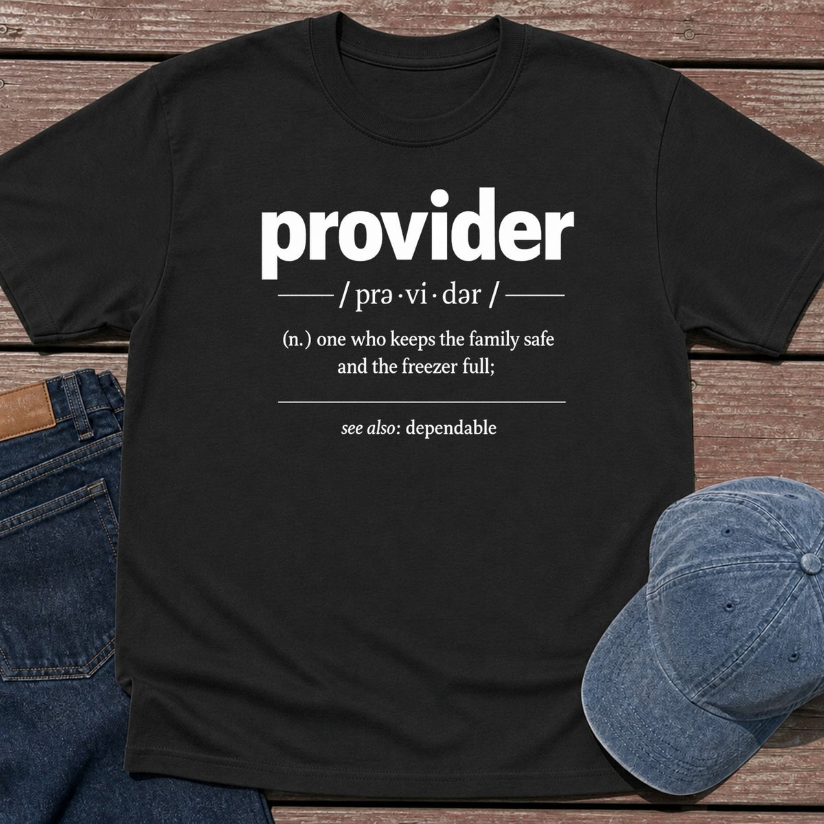 Provider def. T-Shirt - Black