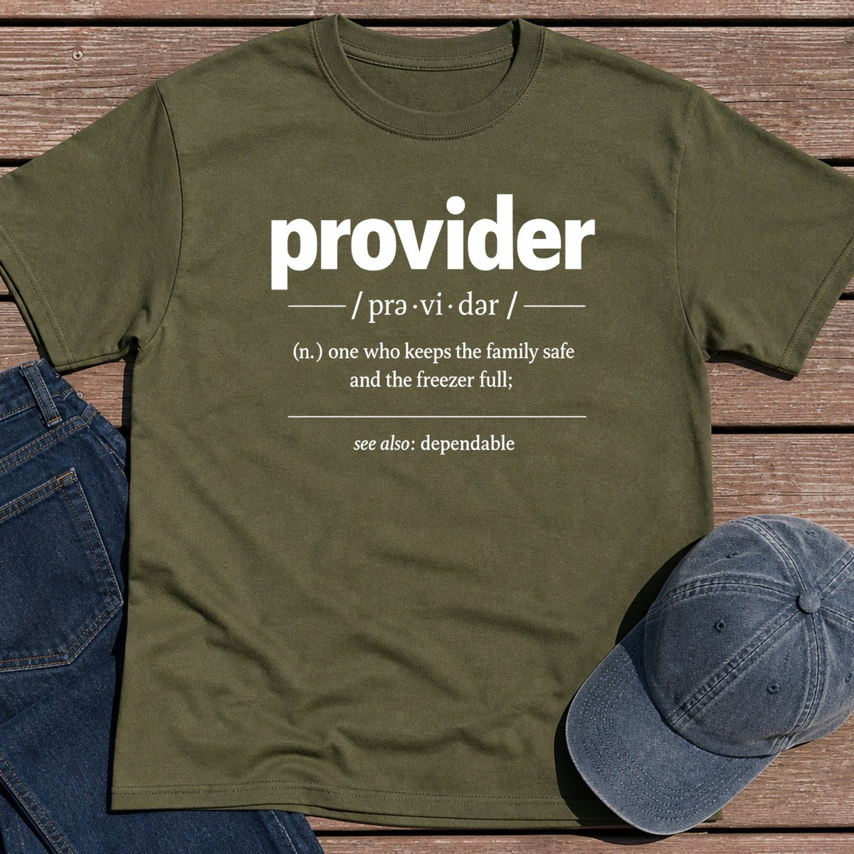 Provider def. T-Shirt - Military Green