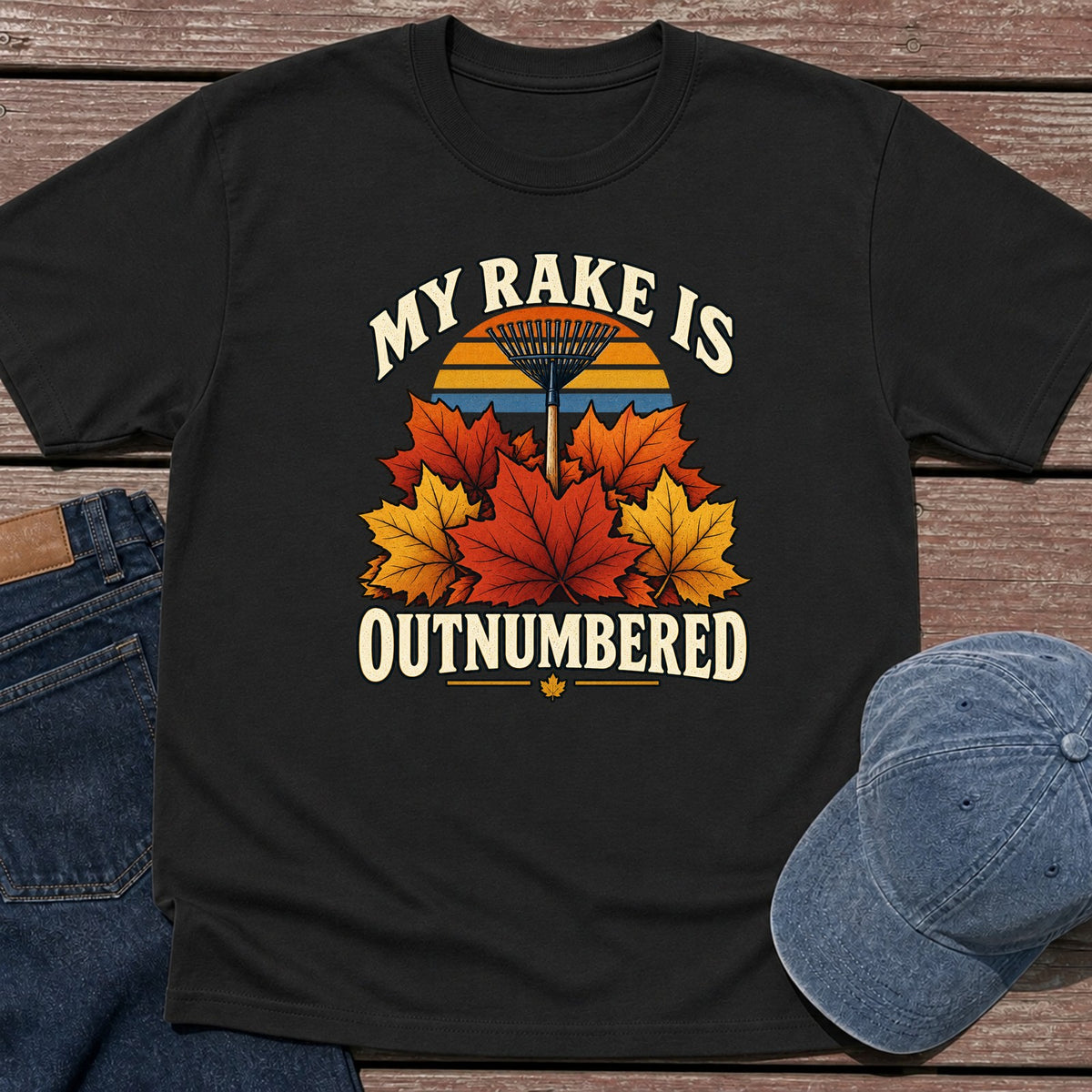Rake Outnumbered T-Shirt - Black