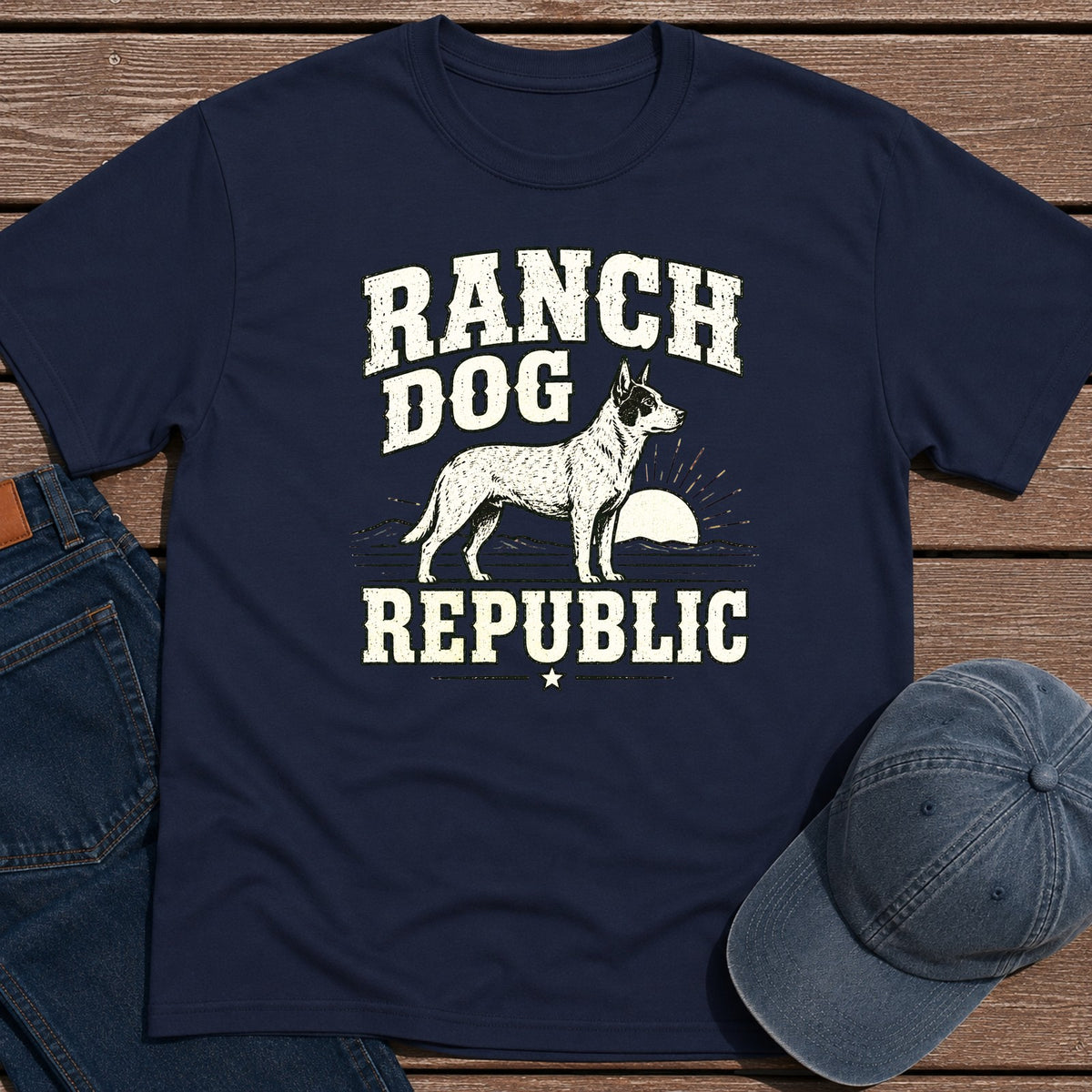 Ranch Dog T-Shirt - Navy