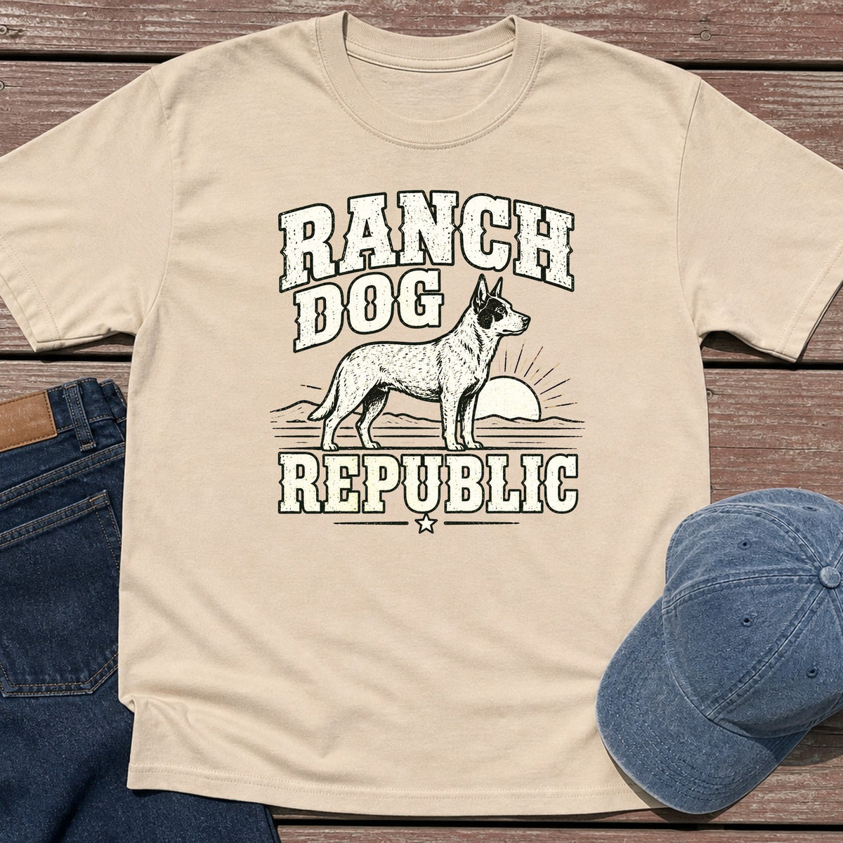 Ranch Dog T-Shirt - Sand
