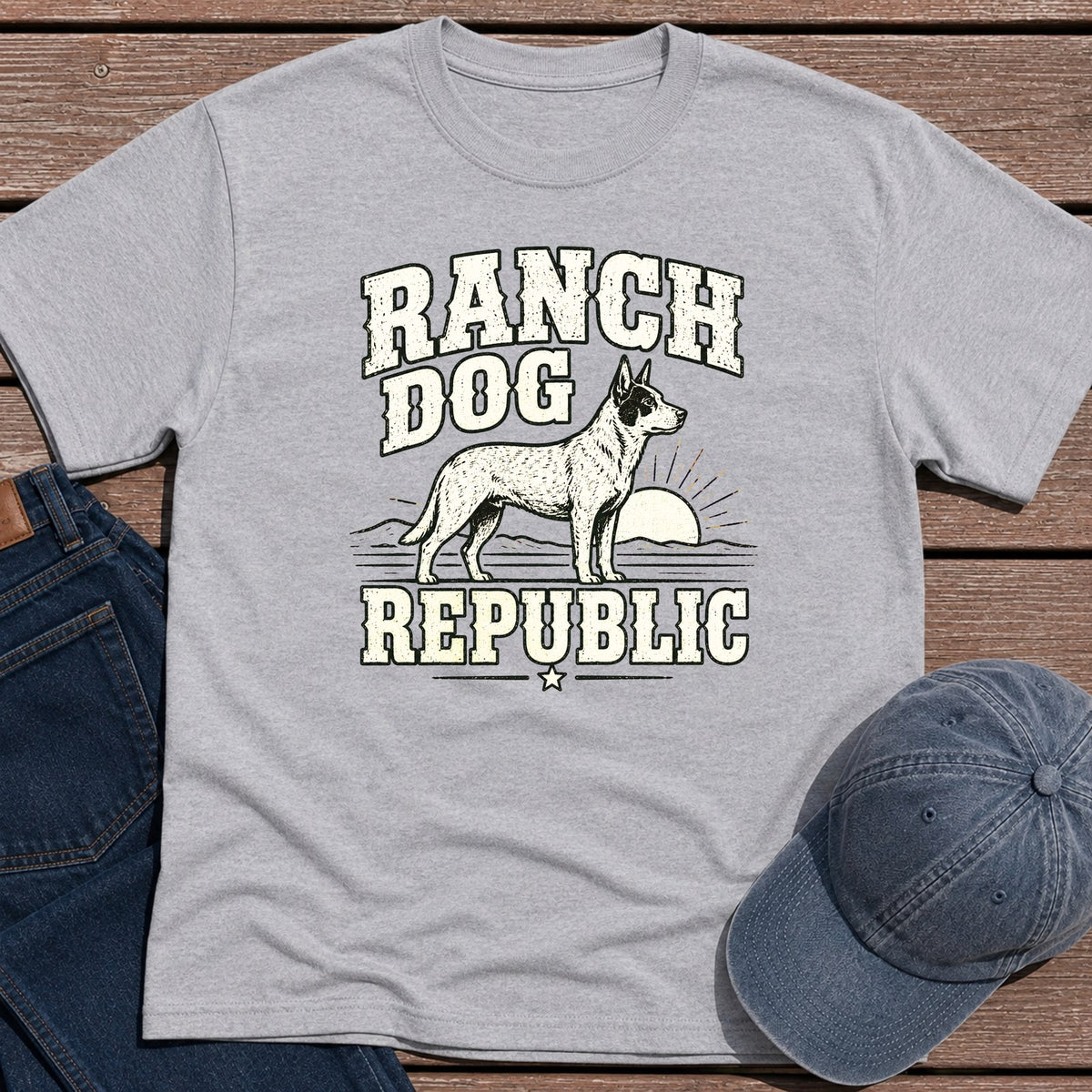 Ranch Dog T-Shirt - Sport Grey