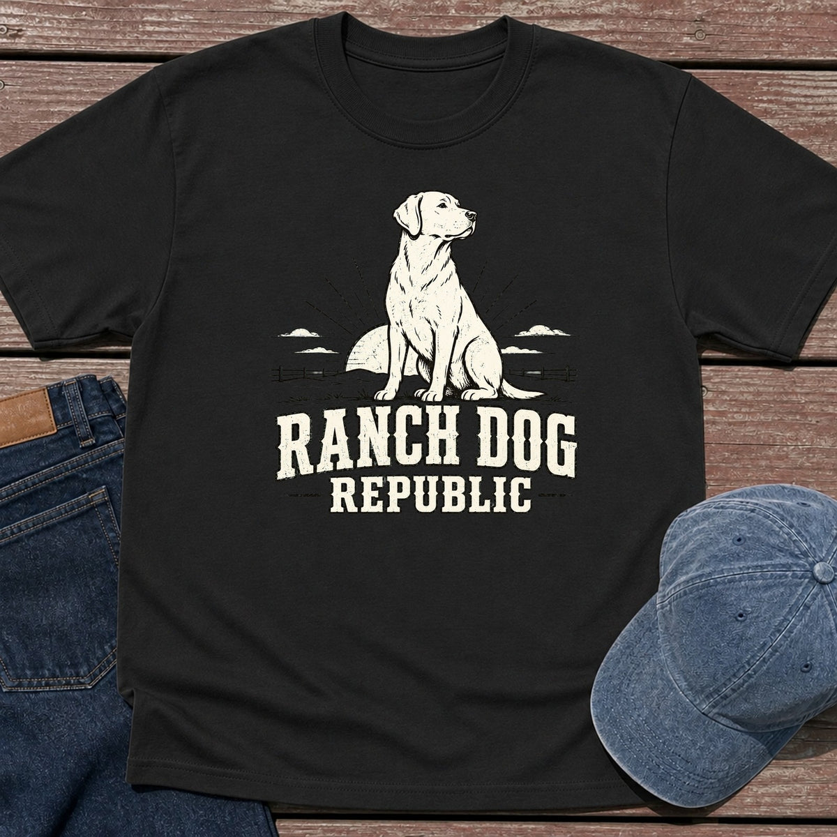 Ranch Retriever T-Shirt - Black