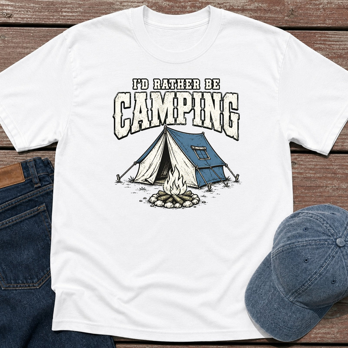 Rather Camp T-Shirt - White