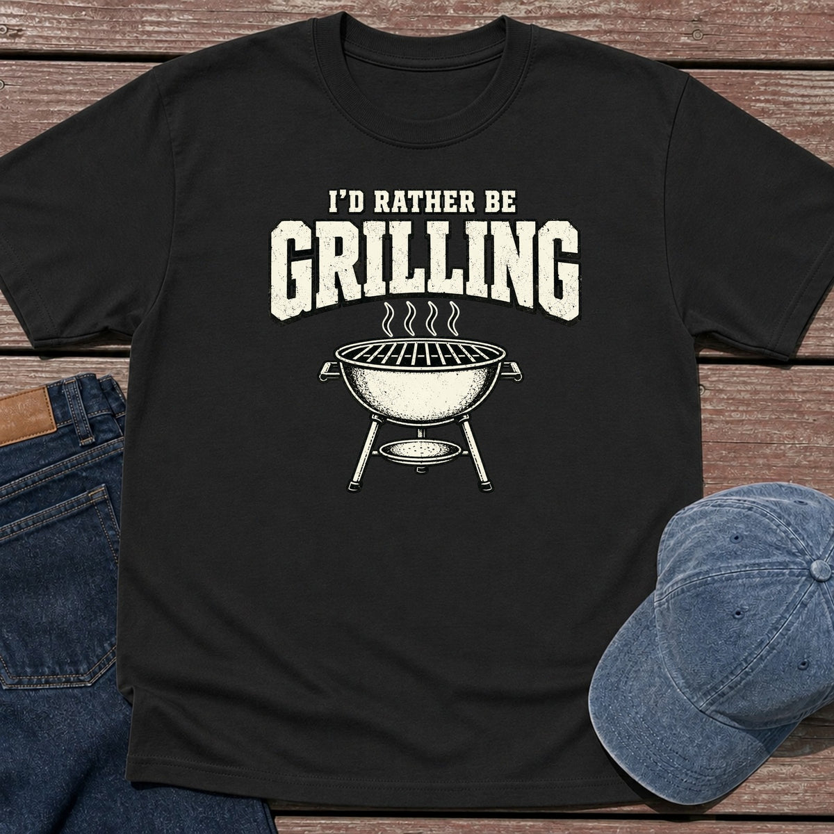Rather Grill T-Shirt - Black