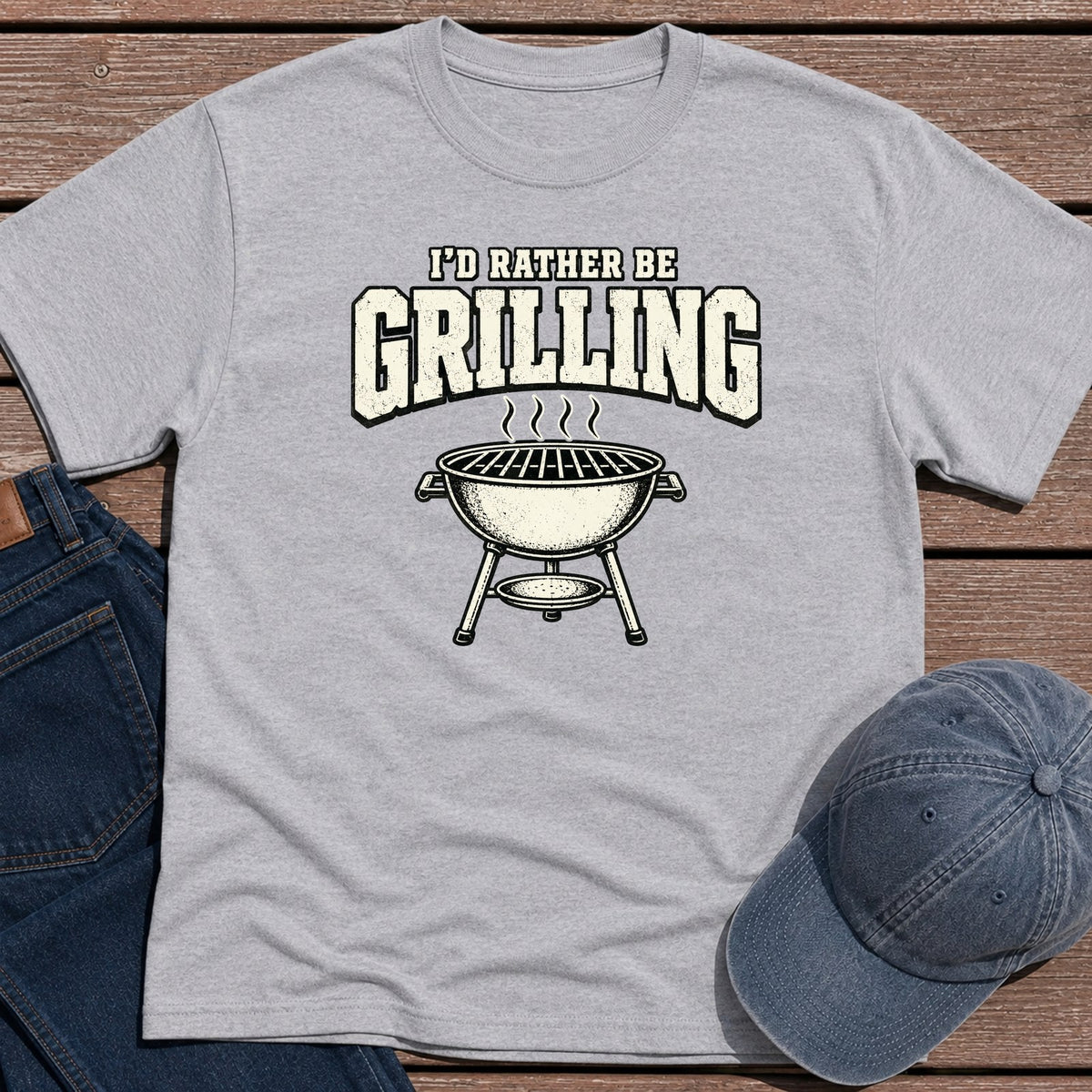 Rather Grill T-Shirt - Sport Grey