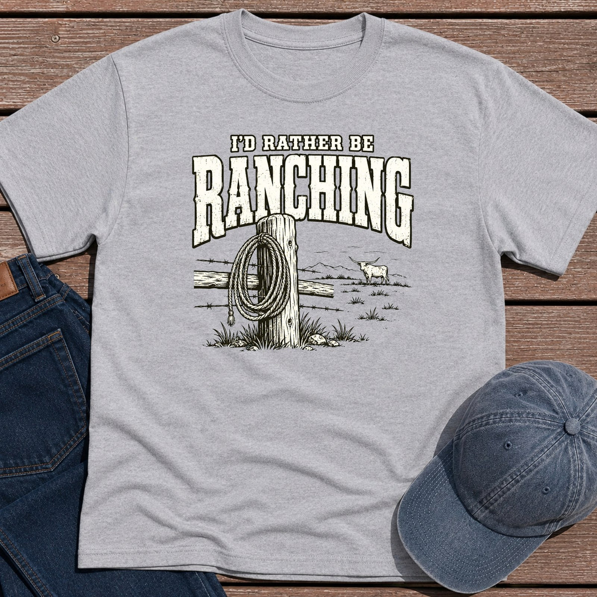 Rather Ranch T-Shirt - Sport Grey