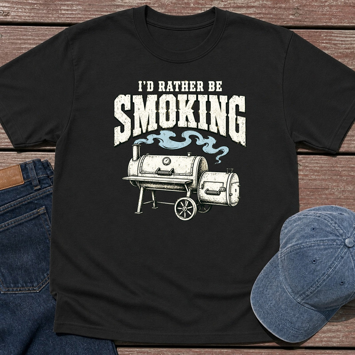 Rather Smoke T-Shirt - Black