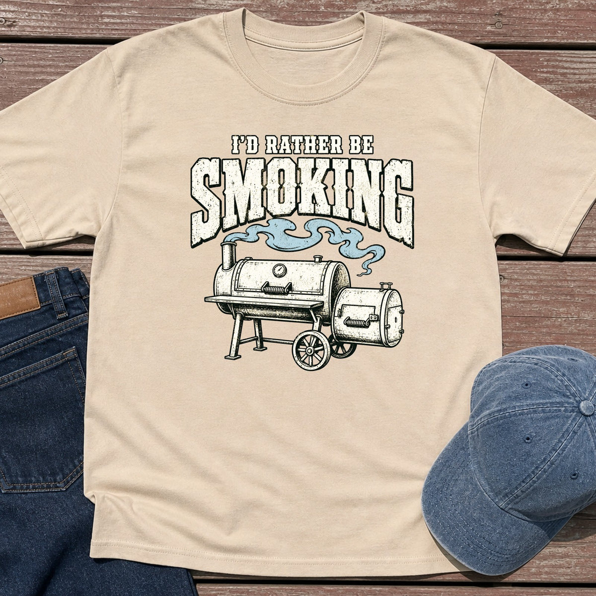 Rather Smoke T-Shirt - Sand