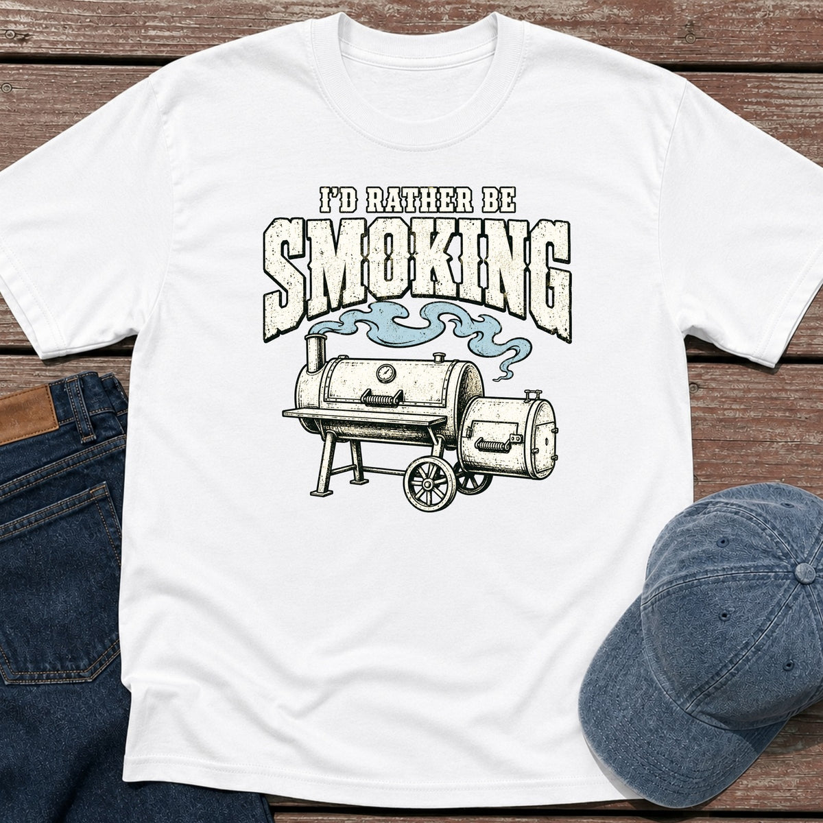 Rather Smoke T-Shirt - White