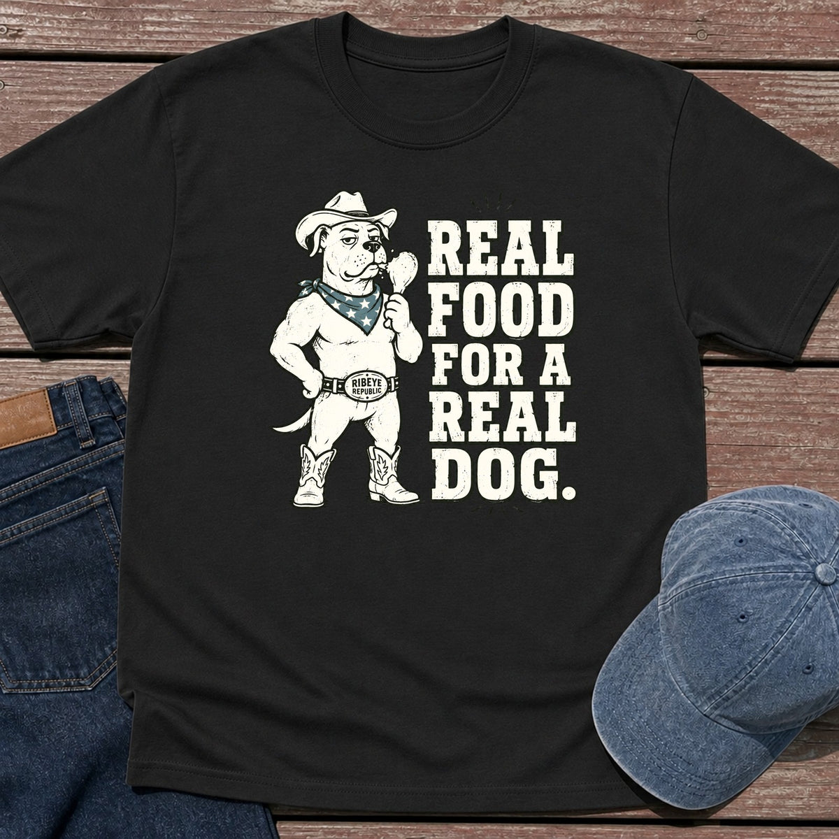 Real Dog T-Shirt - Black