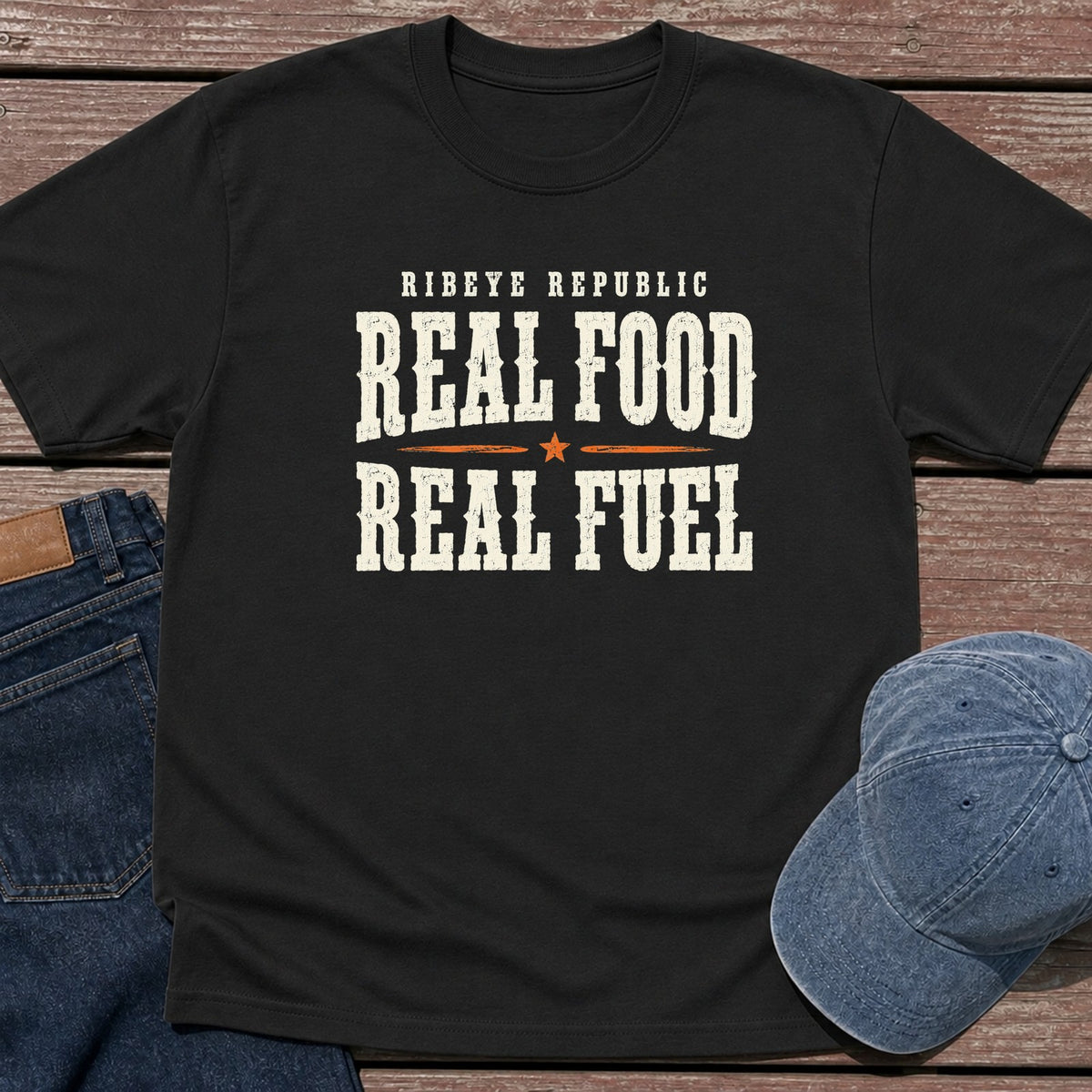 Real Fuel T-Shirt - Black