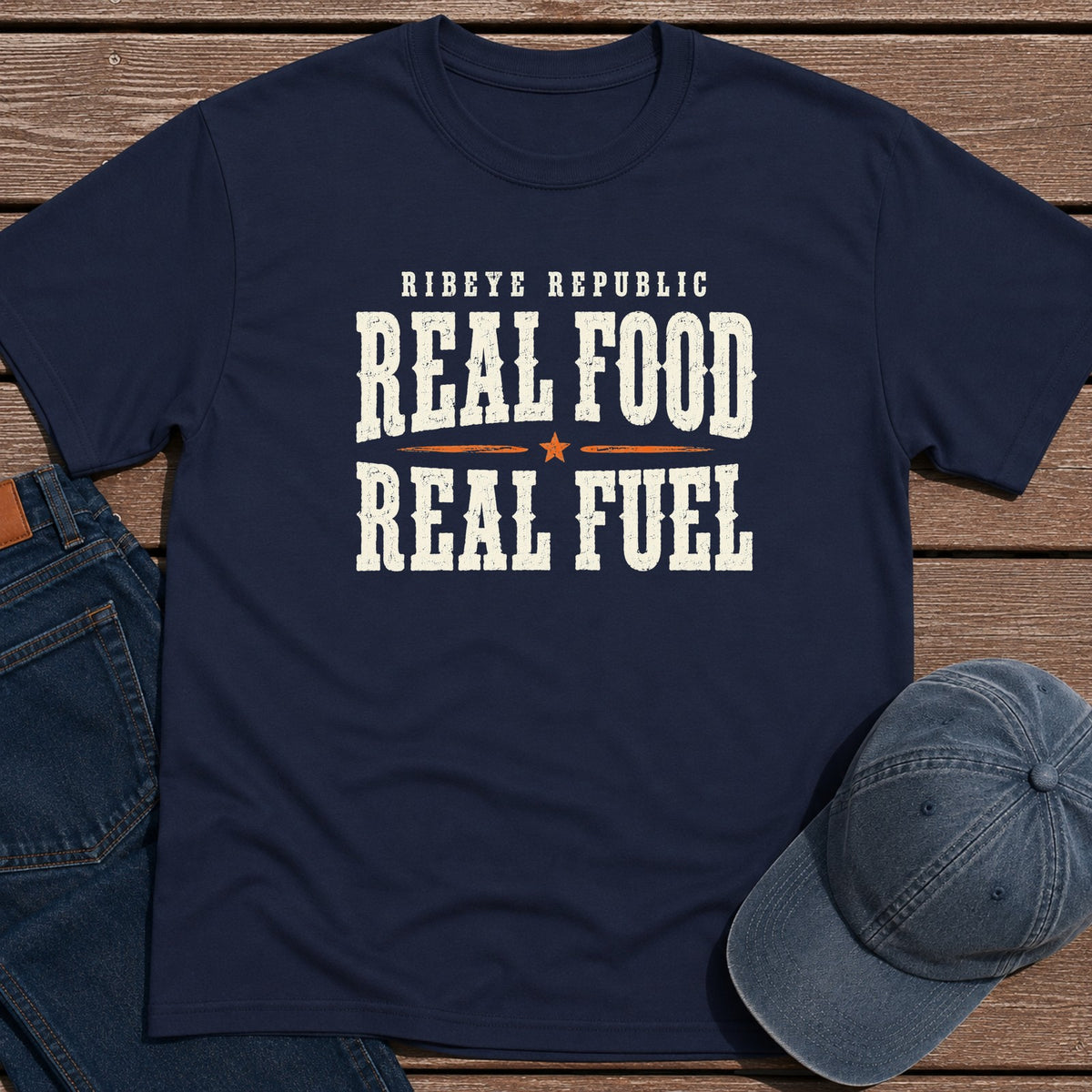 Real Fuel T-Shirt - Navy
