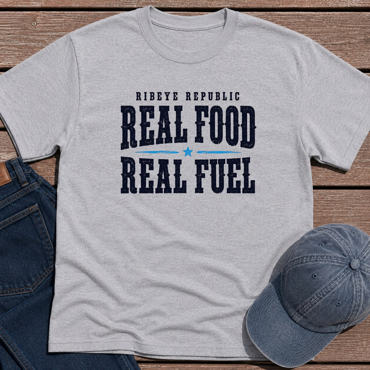 Real Fuel T-Shirt - Sport Grey