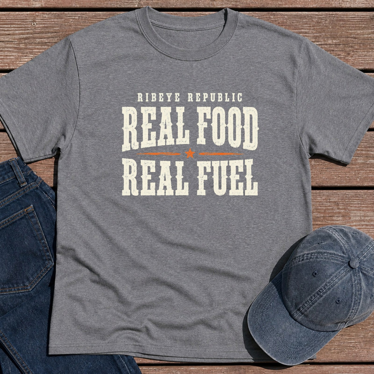 Real Fuel T-Shirt - Tweed