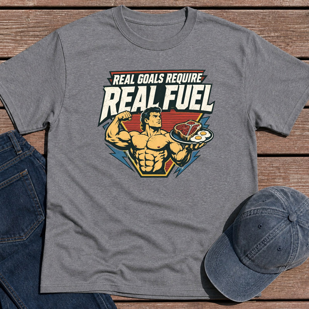 Real Goals T-Shirt - Tweed