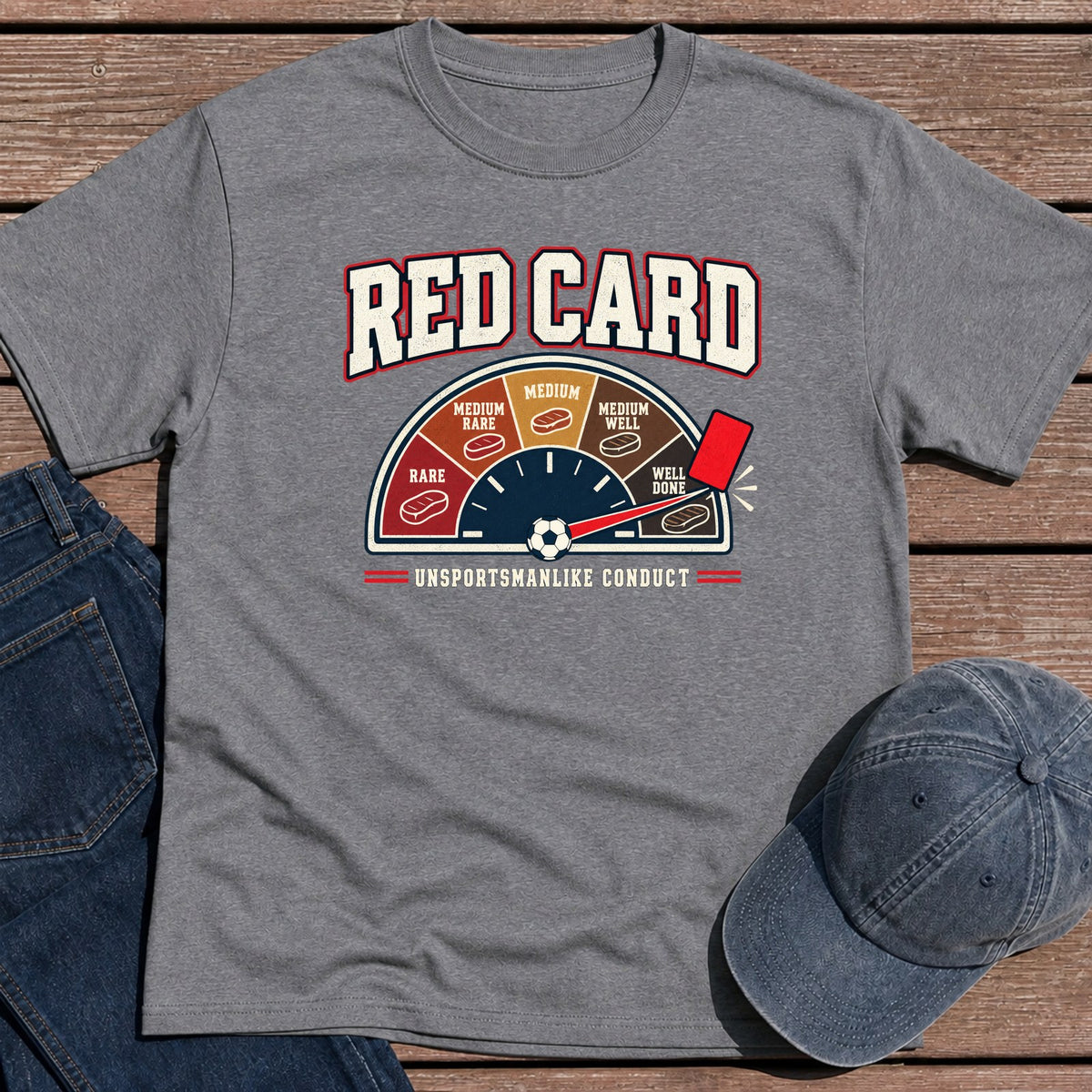 Red Card T-Shirt - Tweed