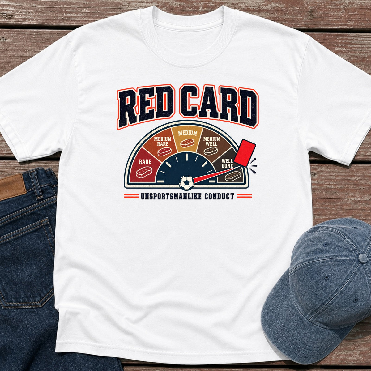 Red Card T-Shirt - White