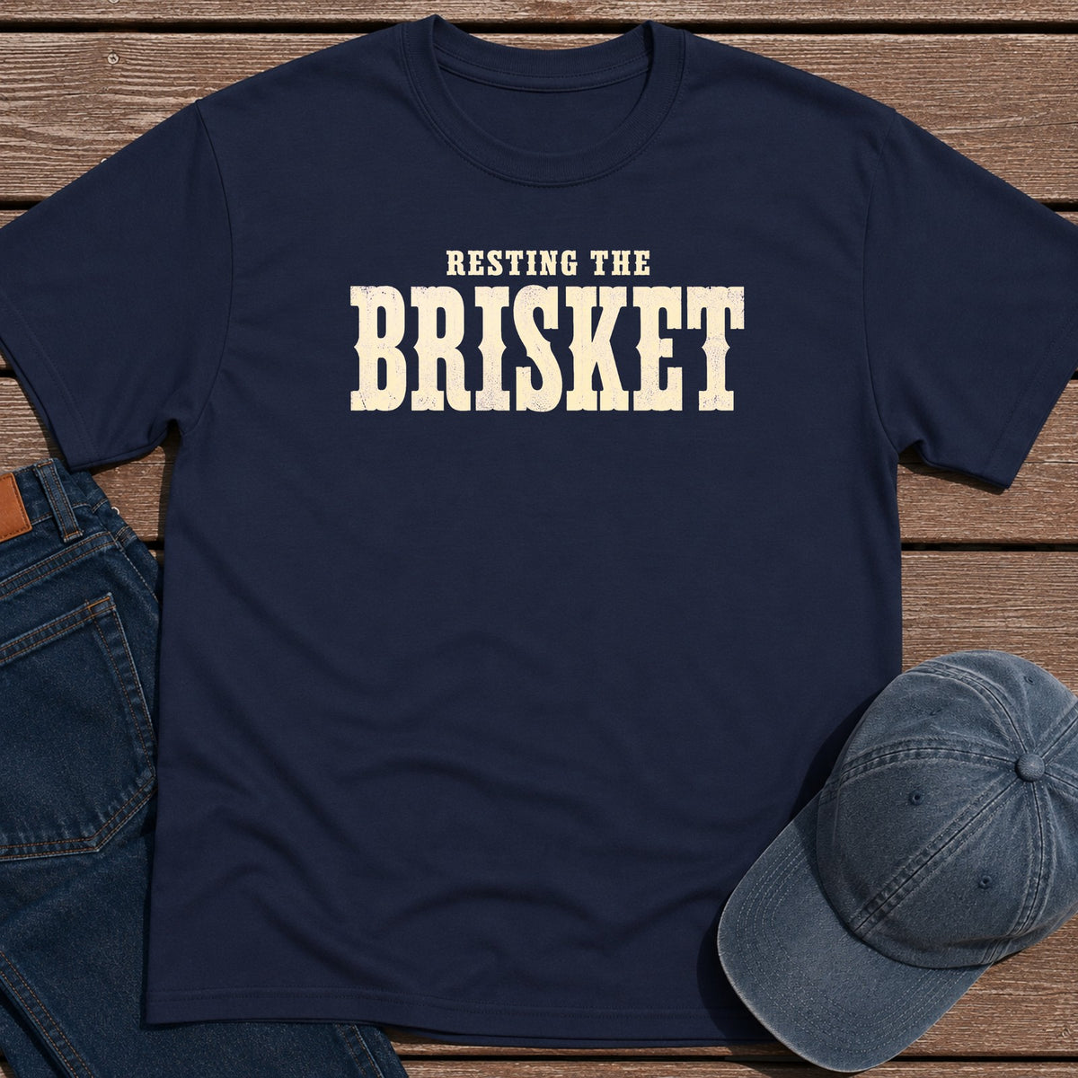 Rest Brisket T-Shirt - Navy