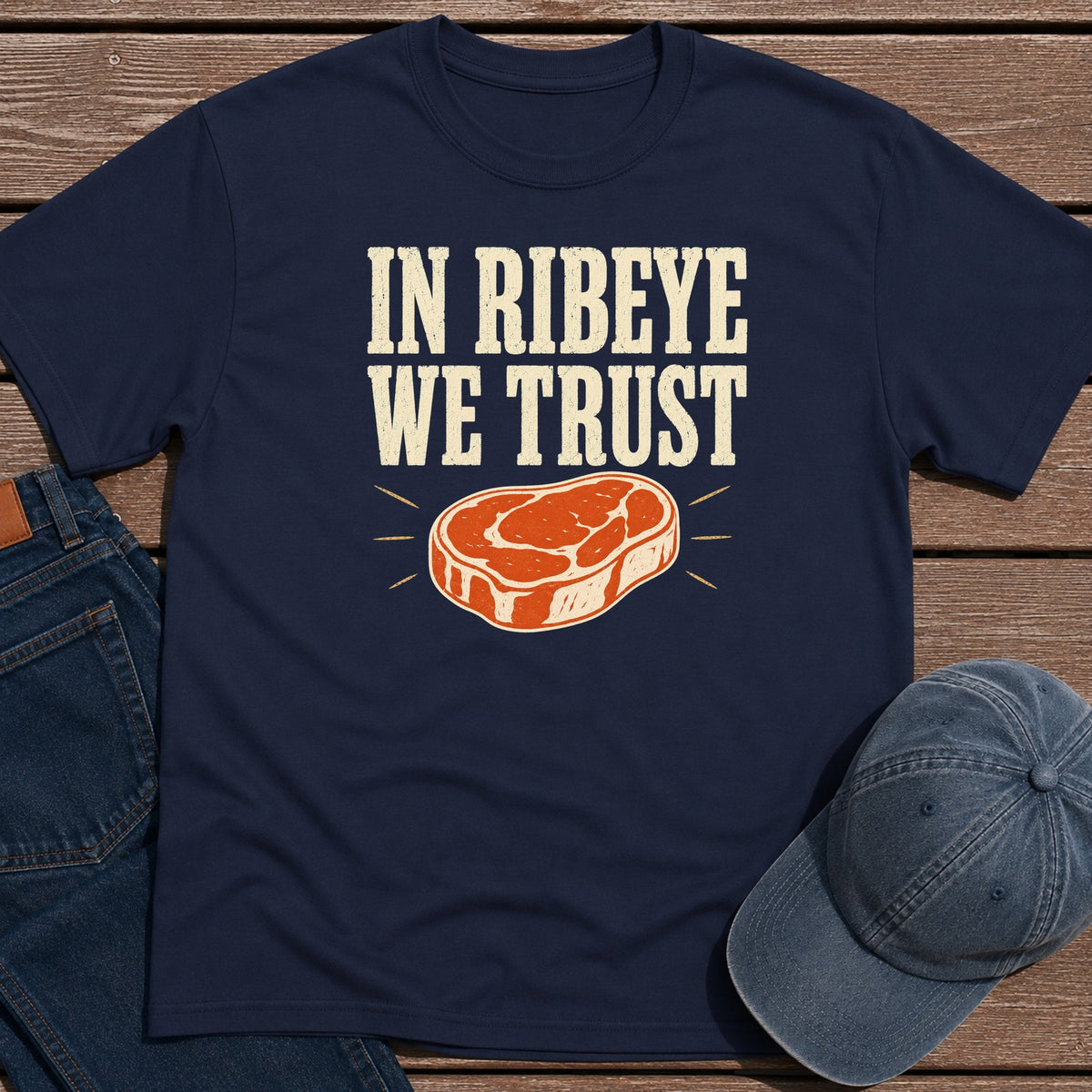 Ribeye Trust T-Shirt - Navy