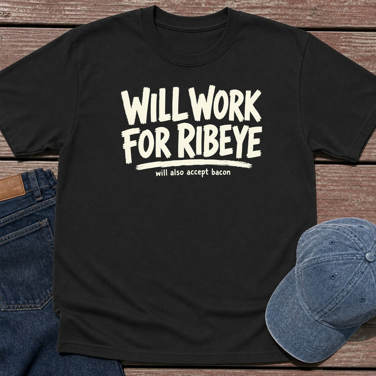 Ribeye Work T-Shirt - Black