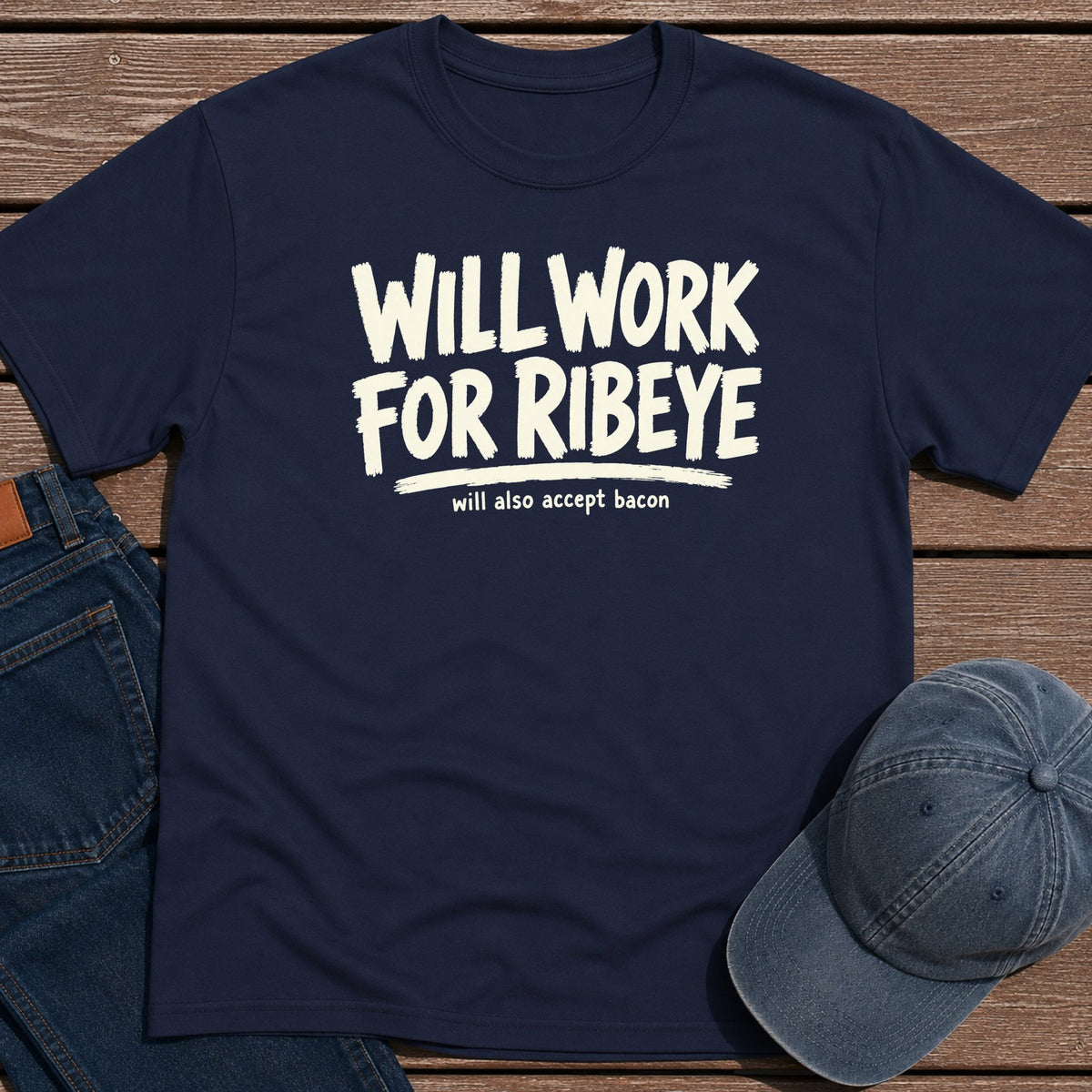 Ribeye Work T-Shirt - Navy