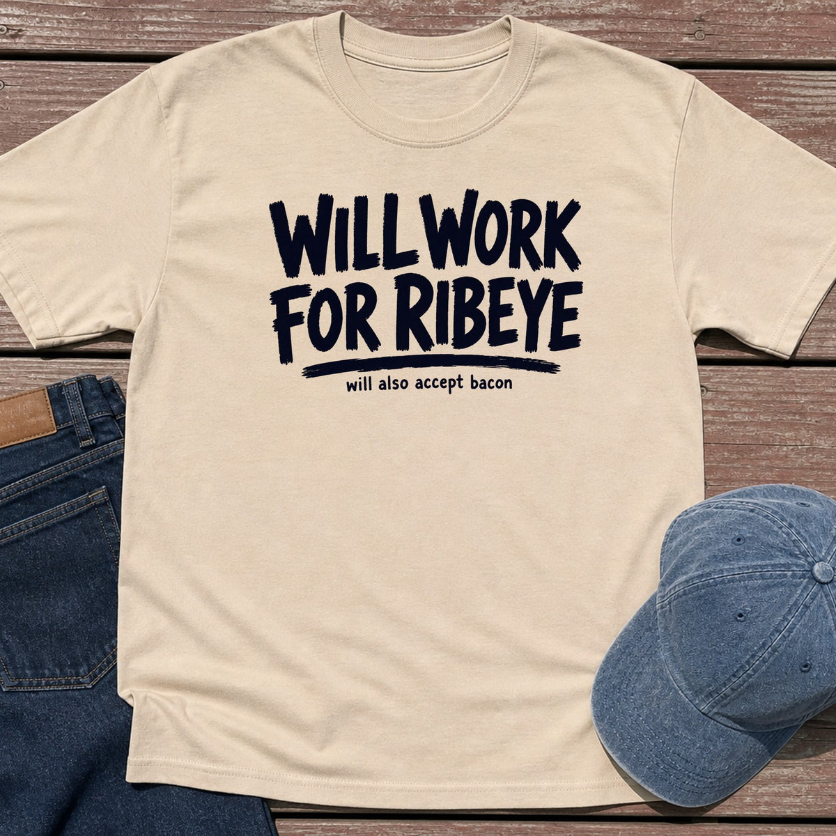 Ribeye Work T-Shirt - Sand