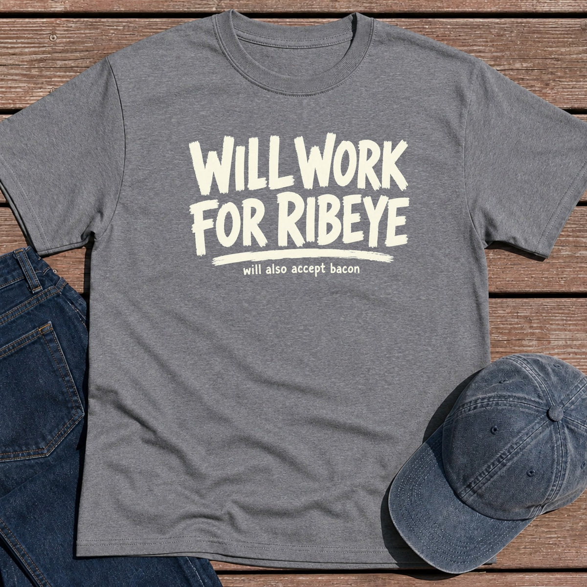Ribeye Work T-Shirt - Tweed