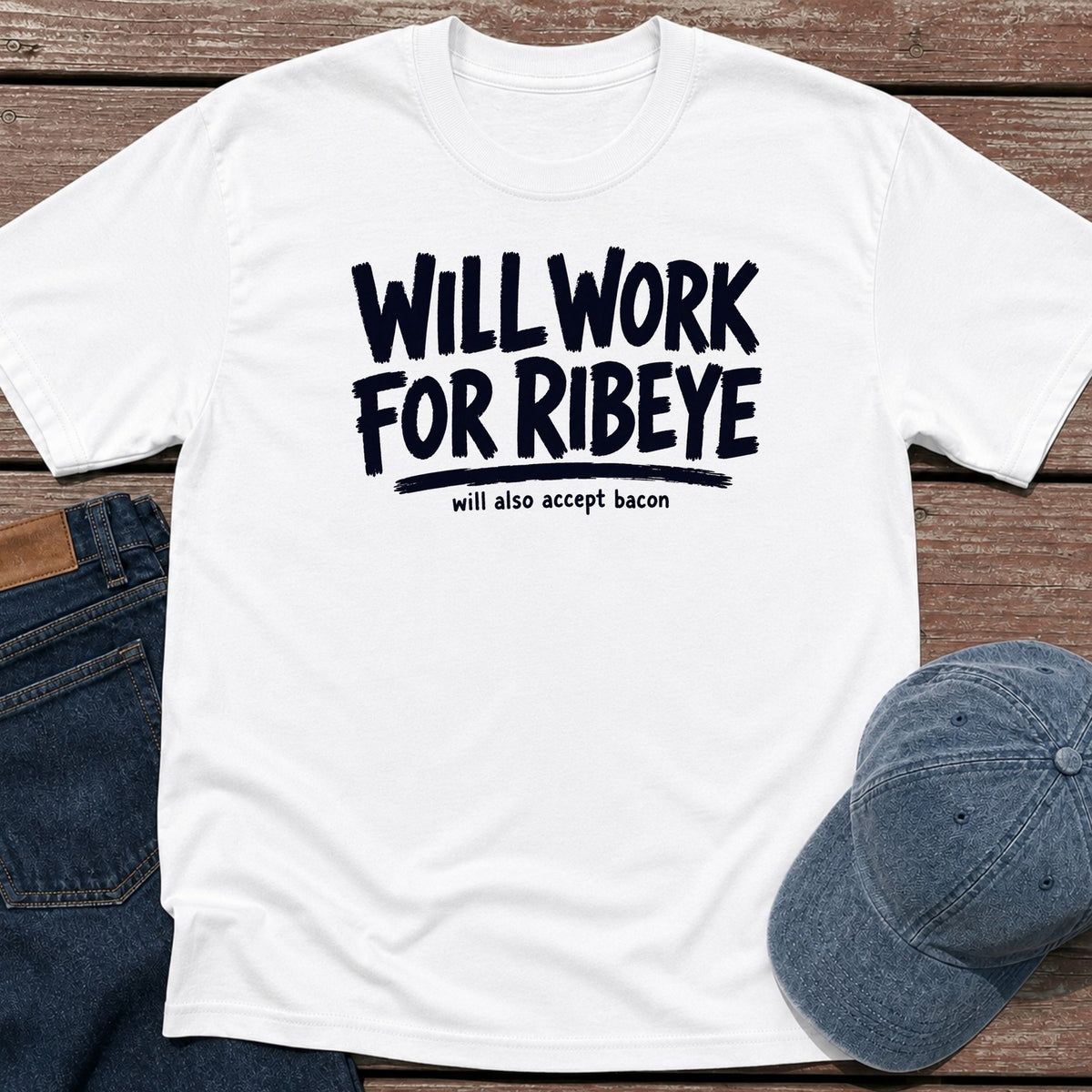 Ribeye Work T-Shirt - White