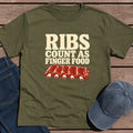 Ribs Finger Food T-Shirt - Military Green