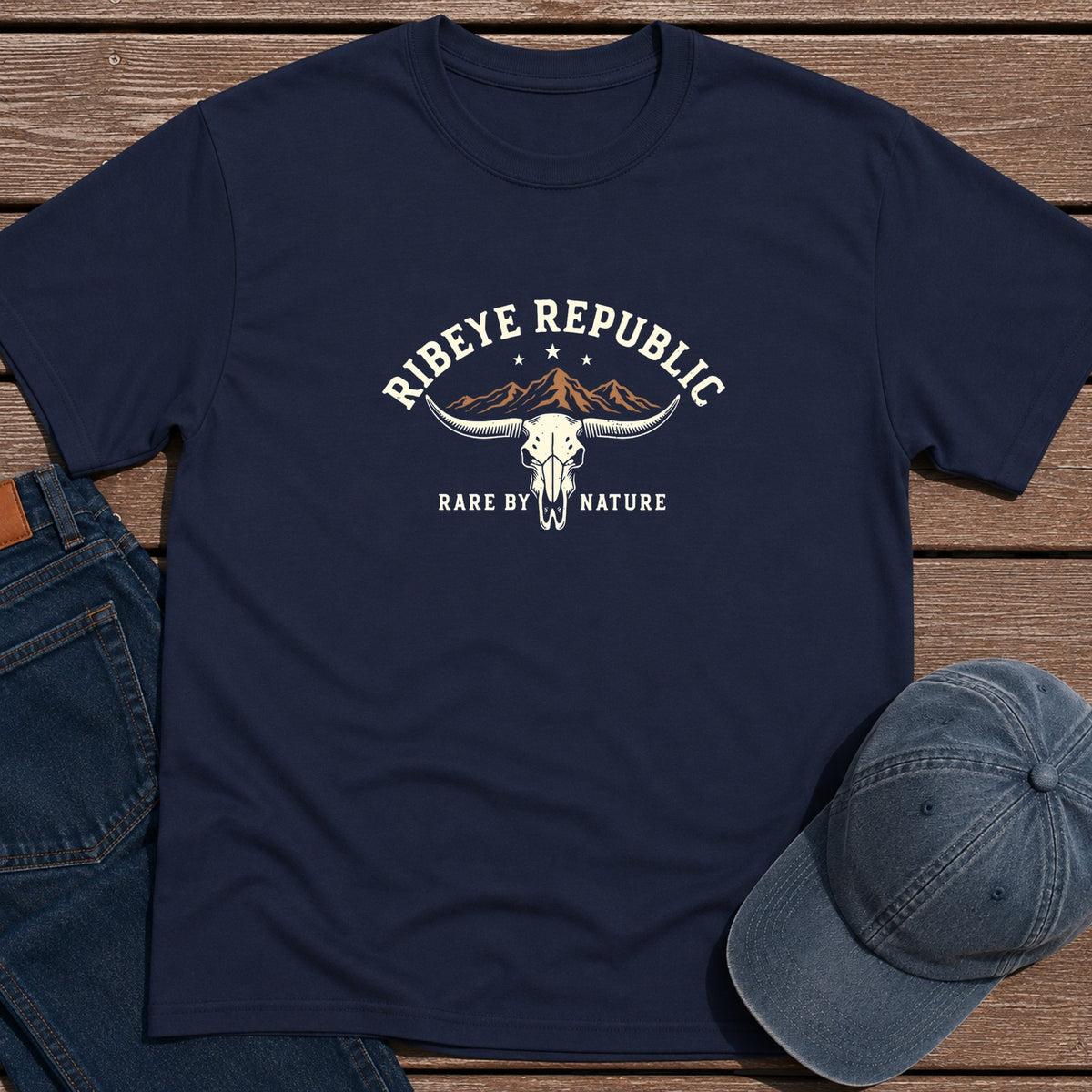 RR Logo T-Shirt - Navy