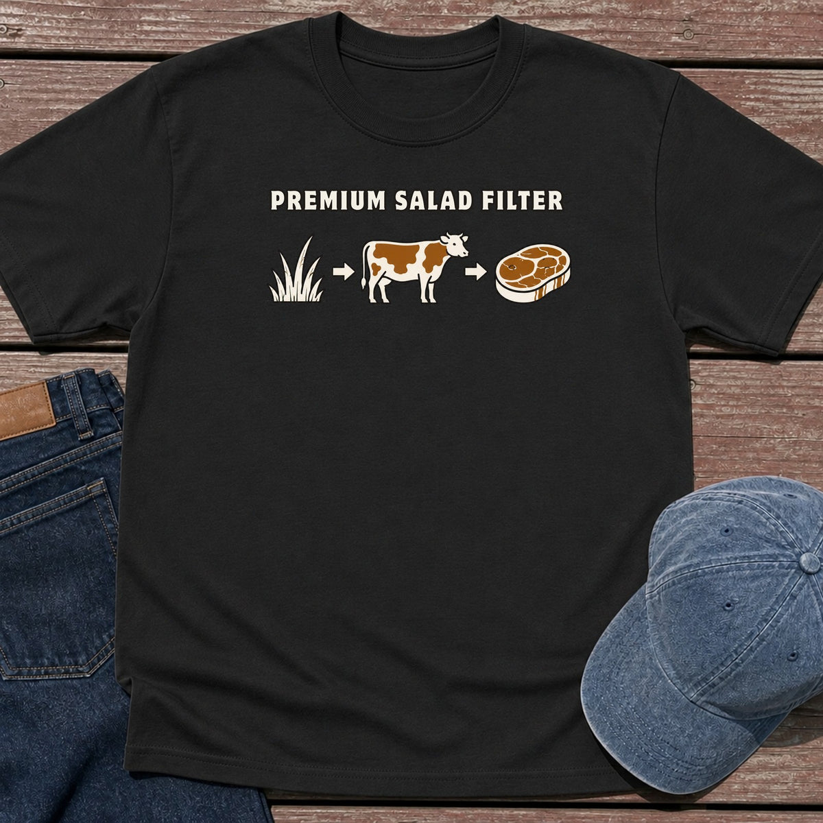 Salad Filter T-Shirt - Black