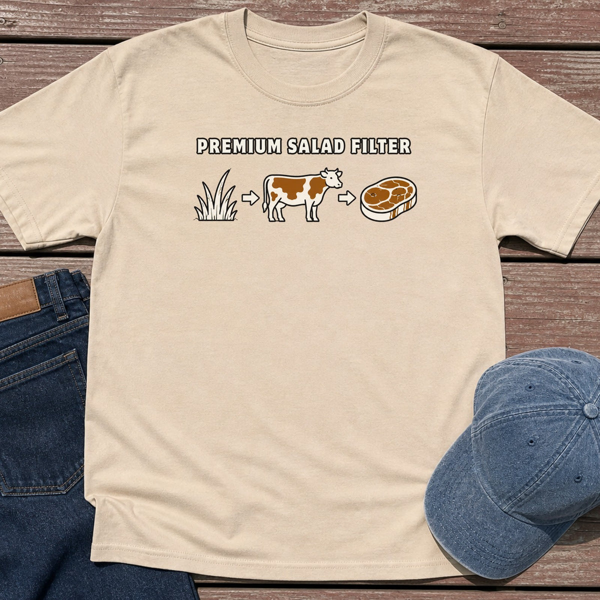 Salad Filter T-Shirt - Sand