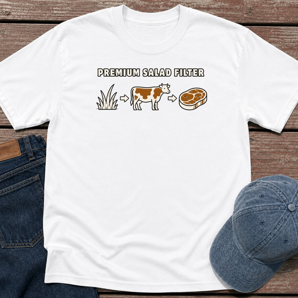Salad Filter T-Shirt - White