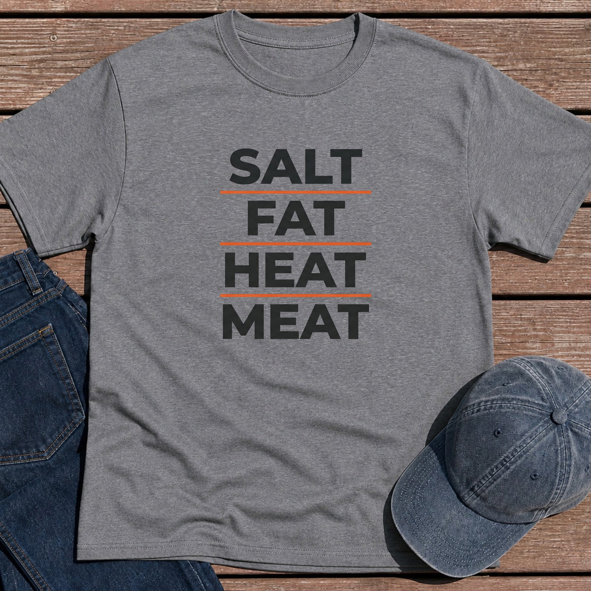 Salt Fat Heat T-Shirt - Tweed