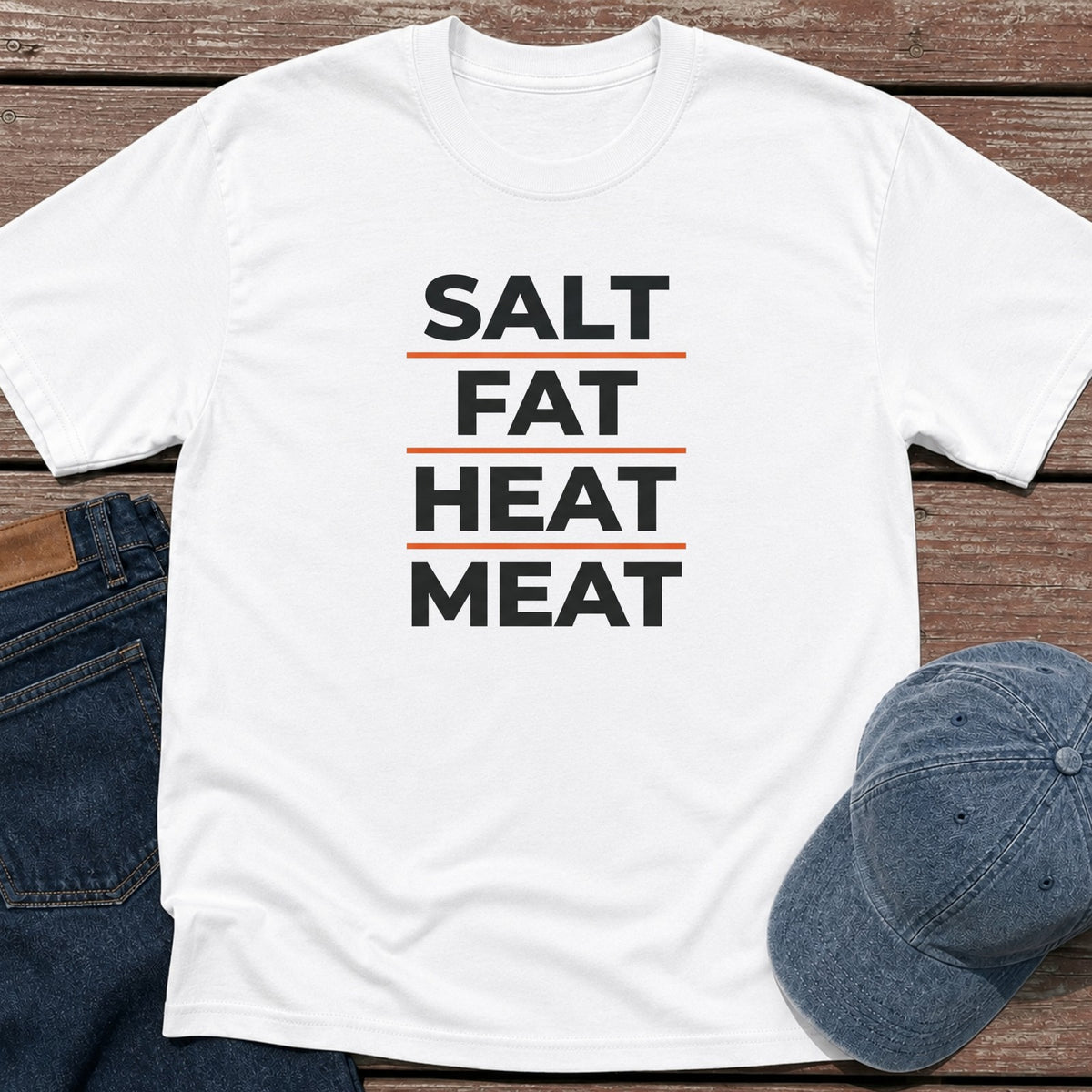 Salt Fat Heat T-Shirt - White