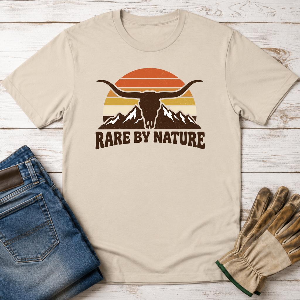 Rare by Nature Retro Sunset T-Shirt