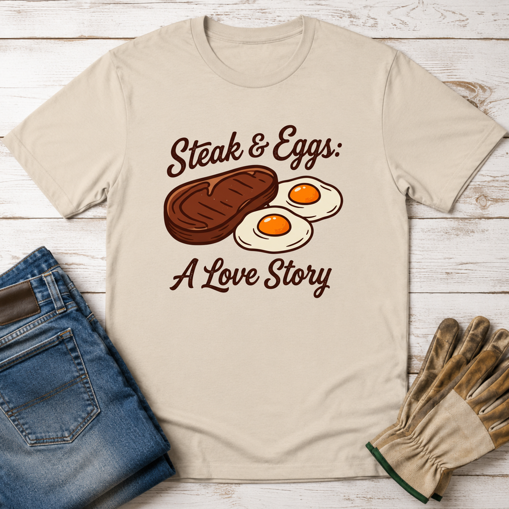 Steak & Eggs: A Love Story T-Shirt