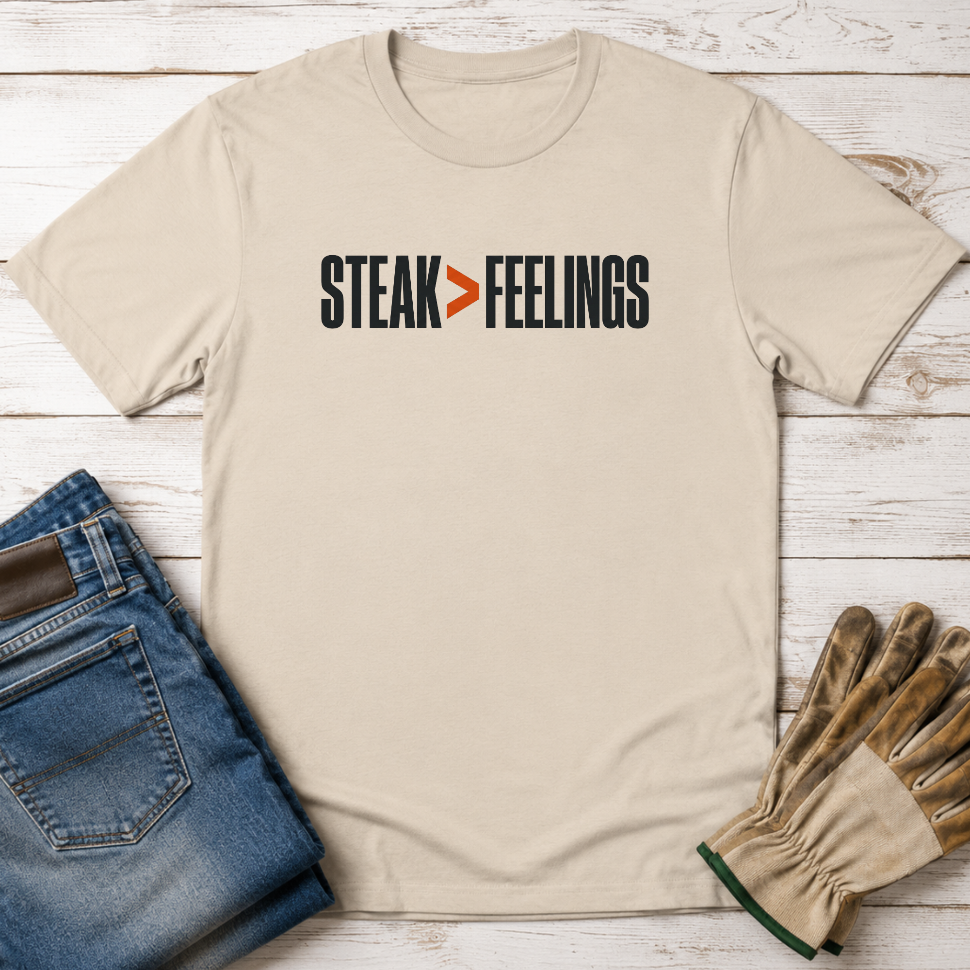 Steak Greater Than Feelings T-Shirt