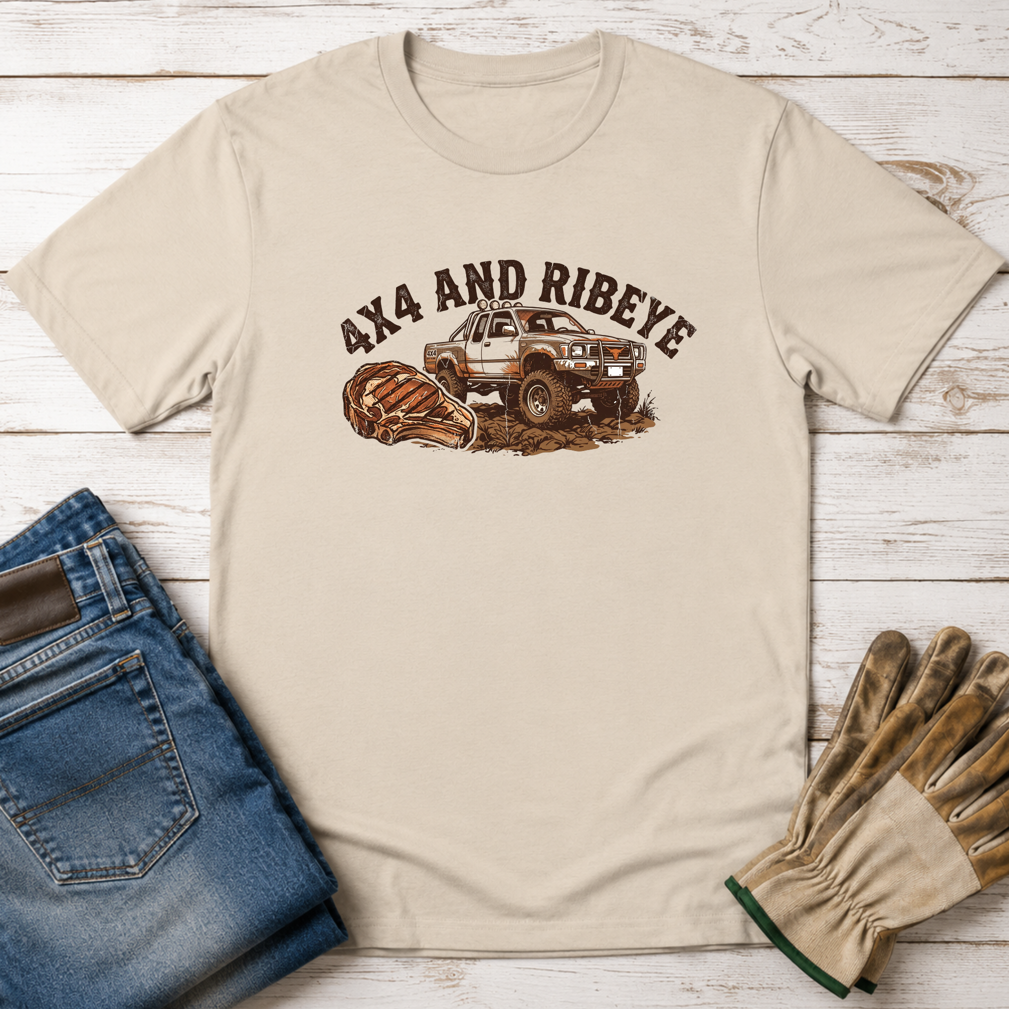 4x4 and Ribeye T-Shirt
